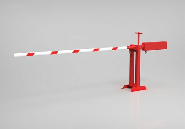 Антивандальный ручной механический шлагбаум подьемный 5 метров Mantella Ш70