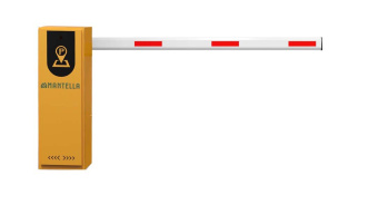 Шлагбаум Mantella Safety 4 метра жёлтый 1,5-3 секунды