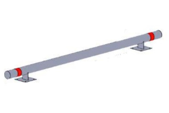 Колесоотбойник металлический на пластинах К-315.76